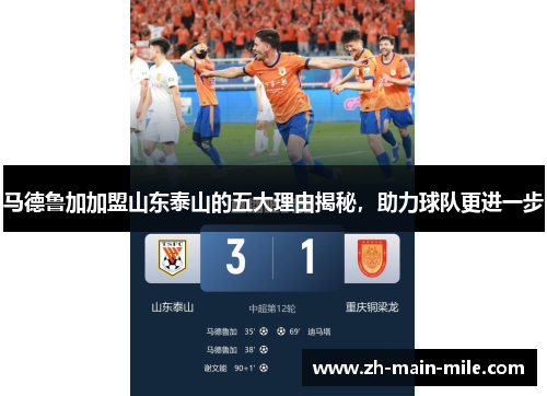 马德鲁加加盟山东泰山的五大理由揭秘，助力球队更进一步